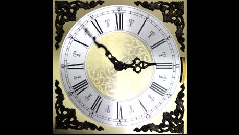 Clock-face-running-forward-at-speed-ornate-grandfather-time-travel-4K